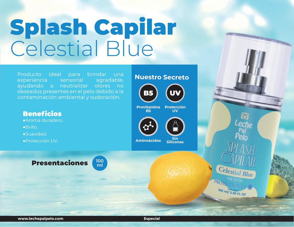 Splash capilar celestial blue