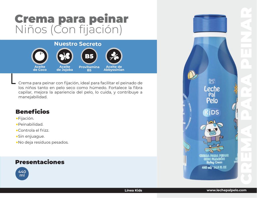 Crema para peinar con fijacion kids ninos