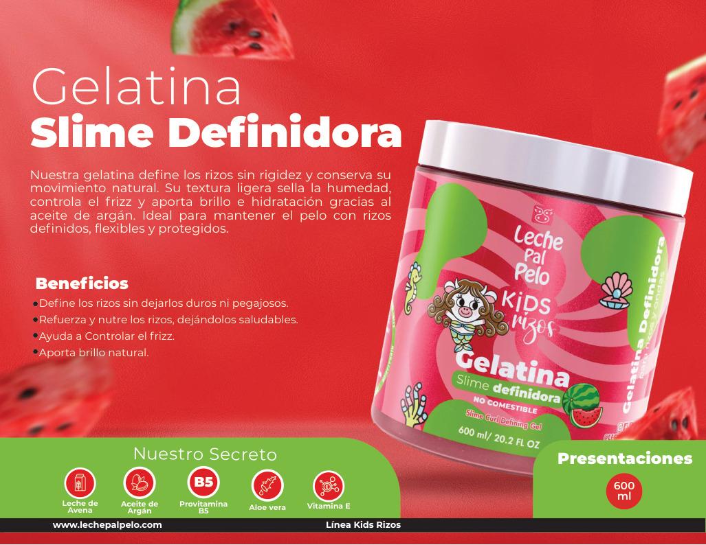 Gelatina slime definidora kids rizos